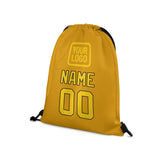 Custom Yellow Gold Drawstring Bag