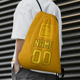 Custom Yellow Gold Drawstring Bag