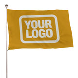 Custom Yellow White Flag