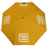 Custom Yellow White Automatic Umbrella
