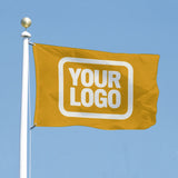 Custom Yellow White Flag