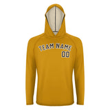 Custom Yellow Brown UV-Hoodie