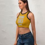 Custom Yellow Gray Sleeveless Tank Top