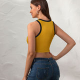Custom Yellow Green Sleeveless Tank Top