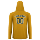 Custom Yellow Dark Green UV-Hoodie