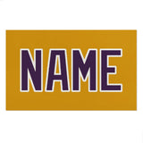 Custom Yellow Purple Beach Towel