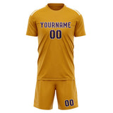 Custom Yellow Purple Soccer Jersey