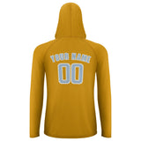 Custom Yellow Light Blue UV-Hoodie