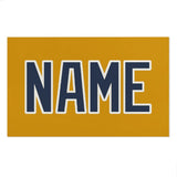 Custom Yellow Blue Beach Towel