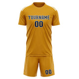 Custom Yellow Blue Soccer Jersey