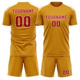 Custom Yellow Red Soccer Jersey