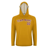 Custom Yellow Crimson Red UV-Hoodie