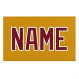 Custom Yellow Crimson Red Beach Towel