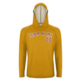 Custom Yellow Coral Red UV-Hoodie