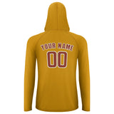 Custom Yellow Coral Red UV-Hoodie