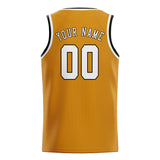 Custom Yellow & White Colors Design Sports Basketball Jersey