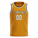 Custom Yellow & White Colors Design Sports Basketball Jersey