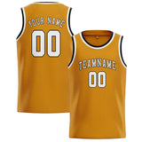 Custom Yellow & White Colors Design Sports Basketball Jersey