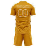 Custom Yellow Yellow Soccer Jersey