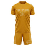 Custom Yellow Yellow Soccer Jersey
