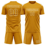 Custom Yellow Yellow Soccer Jersey