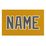 Custom Yellow Dark Grey Beach Towel