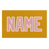 Custom Yellow Light Pink Beach Towel