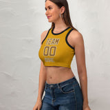 Custom Yellow Khaki Sleeveless Tank Top