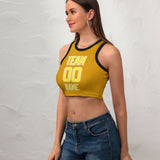 Custom Yellow Light Yellow Sleeveless Tank Top