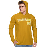 Custom Yellow Light Yellow UV-Hoodie