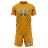 Custom Yellow Blue Green Soccer Jersey