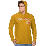 Custom Yellow Orange UV-Hoodie