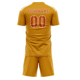Custom Yellow Orange Soccer Jersey