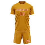 Custom Yellow Orange Soccer Jersey