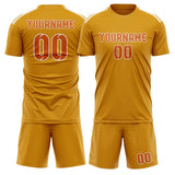 Custom Yellow Orange Soccer Jersey