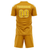 Custom Yellow Gold Soccer Jersey