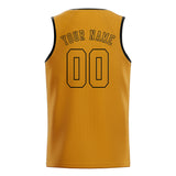 Custom Yellow & Yellow Colors Design Sports Basketball Jersey