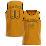 Custom Yellow & Yellow Colors Design Sports Basketball Jersey