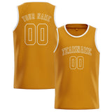 Custom Yellow & Yellow Colors Design Sports Basketball Jersey