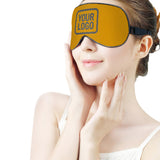 Custom Yellow Dark Grey Sleep Mask