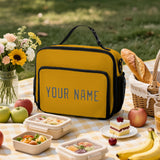 Custom Yellow Dark Grey Lunch Bag