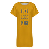 Custom Yellow Dark Grey Nachthemd
