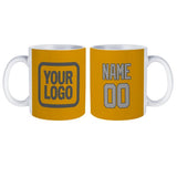 Custom Yellow Gray Mug