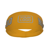 Custom Yellow Gray Sports headband