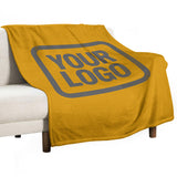Custom Yellow Dark Grey Blanket
