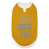 Custom Yellow Gray Pet Vest