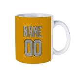 Custom Yellow Gray Mug