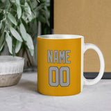 Custom Yellow Gray Mug