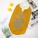 Custom Yellow Gray Pet Vest