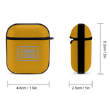 Custom Yellow Gray AirPods Case